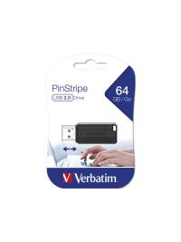 Verbatim 64GB Siyah Çizgili USB 2.0 Bellek 49065 VM49065  64GB
